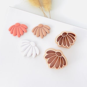 Polymer clay shape cutter, abstract modern earring moulds, squiggle sharp 3D printed mould, clay jewellery supplies