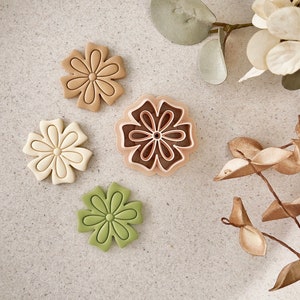 Boho Flower Clay Cutters | Floral Polymer Clay Earring Cutters | Unique Clay Cutter | Clay Tools | Clay Supplies | Spring Cutters