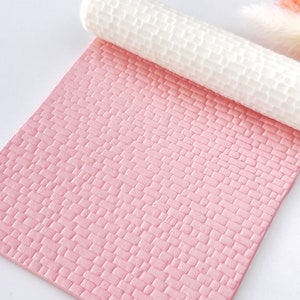 Rouleau à texture de brique | Rouleau texturé en pâte polymère | Rouleau à embosser | Rouleau à brique pour pâte polymère | Outils d'argile | (24)