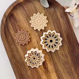 Embossed Flower Polymer Clay Cutter, Earring polymer clay cutter, Dangle cutter / Polymer Clay Cutters / Jewellery Tools / Earring Making
