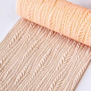 Polymer clay texture roller clay stamp 3D printed embossing Polymer clay tool Vintage pattern roller Lines pattern texture Clay cutters 137