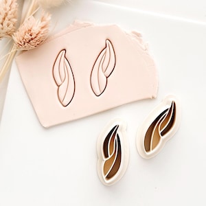 Floral Clay Earrings Cutter mirrored set, Shapes Flower Studs for Jewelry Making, Small Spring Clay Cutters for Earrings