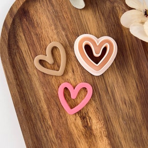 Heart clay cutter / Polymer Clay Cutters / Jewellery Tools / Earring Making / Clay Tools / Valentine earring cutter / Earring making tool