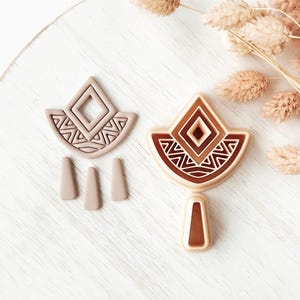 Ensemble d&#39;emporte-pièces en pâte polymère, emporte-pièces pendants, emporte-pièces en forme d&#39;AZTEC
