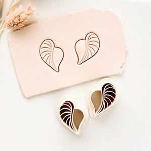 Floral Clay Earrings Cutter mirrored set, Shapes Flower Studs for Jewelry Making, Small Spring Clay Cutters for Earrings