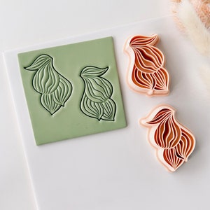 Plant Leaf Clay Cutters Mirrored set, Botanical Clay Cutter, Leaves Sharp Clay Cutters, Flower clay cutter, Large clay cutter