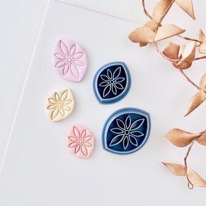 Spring Flower Clay Cutters | Floral Polymer Clay Cutters | Flower Earring Cutters | Jewelry Making | 3D Printed Cutter