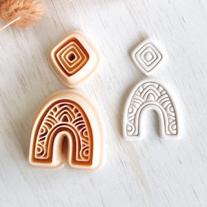 Ensemble d&#39;emporte-pièces en pâte polymère, emporte-pièces pendants, emporte-pièces en forme ABSTRAITE