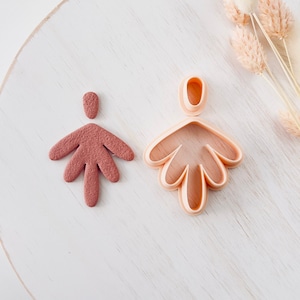 Dangle clay cutter set, Polymer Clay Earring Cutter, Flower clay cutter cutter, Dangle Clay Cutter, Basic shape clay cutter