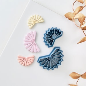 Polymer clay shape cutter, abstract modern earring moulds, indian cutter, sharp 3D printed mould | clay jewellery supplies