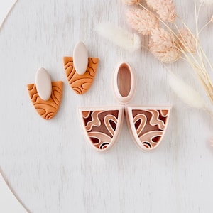 Polymer Clay Earring Cutter, Dangle Clay Cutter, Abstract shape clay cutter