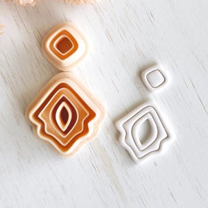 Ensemble d&#39;emporte-pièces en pâte polymère, emporte-pièces pendants, emporte-pièces en forme ABSTRAITE