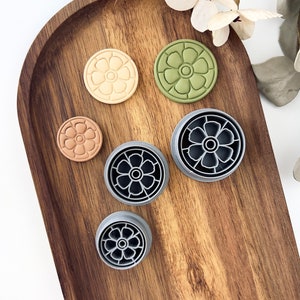 Embossed Flower Polymer Clay Cutter, Earring polymer clay cutter, Dangle cutter / Polymer Clay Cutters / Jewellery Tools / Earring Making