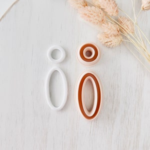 Polymer Clay Ohrring Cutter, baumeln Tonschneider, Abstrakte Form Tonschneider, lange Tonschneider