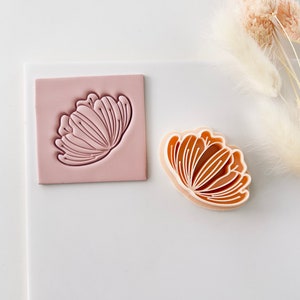 Pfingstrose Ausstechform Botanische Tonschneider Garten Floral Polymer Clay Cutter Frühlingsblume Polymer Clay Cutter