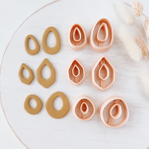 Polymer Clay Earring Cutter, Dangle Clay Cutter, Abstract shape clay cutter, Polymer clay tools