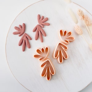 Dangle clay cutter set, Polymer Clay Earring Cutter, Flower clay cutter cutter, Dangle Clay Cutter, Basic shape clay cutter