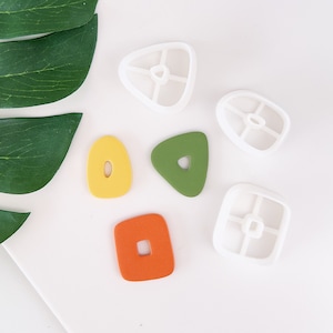 Polymer Clay Cutter, Ton Werkzeug Cutters, Polymer Ton, Werkzeug zur Herstellung von Ohrringen, Ton Stempel