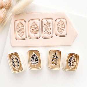 Fall Leaf Set | Fall Leaf Clay Cutter Set Polymer Clay Earrings Autumn Clay Cutters Fall Clay Cutters