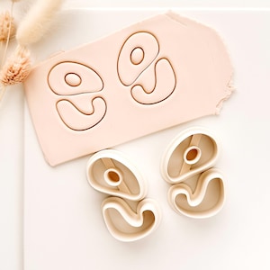 Polymer Clay Earring Cutter set, Dangle Clay Cutter, DANGLE shape clay cutte