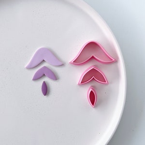 Abstract Flower Polymer Clay Cutter, Floral Cutter,  Boho Cutter, Cute Clay Cutter, Leaf Cutter, Clay Supplies