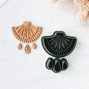 Polymer Clay Earring Cutter, Dangle Clay Cutter, Abstract shape clay cutter, Cute Clay Cutter