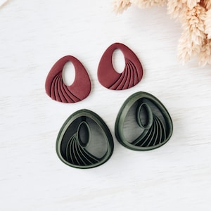 Polymer Clay Earring Cutter set, Dangle Clay Cutter, Abstract shape clay cutter, Cute Clay Cutter