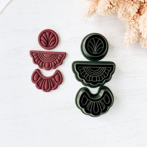 Polymer Clay Earring Cutter, Dangle Clay Cutter, Abstract shape clay cutter, Cute Clay Cutter