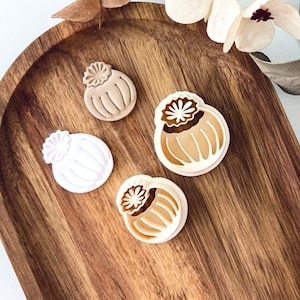 Poppy cutter, Embossed cutter, Flower cutter, Flower earring making set, Clay cutter set. Nature stamp