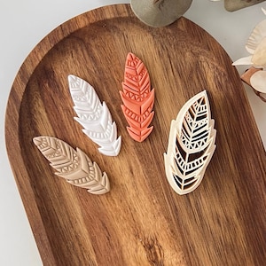 Feder Cutter, Vogel Cutter, Ethnic Clay Cutter, indianische Form, Polymer Clay Cutter, Imprint Clay Cutter