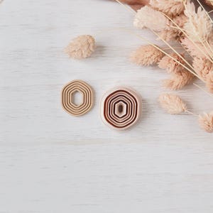 Polymer Clay Cutter Set, Concentric Circle Earrings Shapes, Clay Cutter Tool for Jewelry Making, Modern Design ZI-07