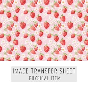 Polymer Clay Transfer Paper – Strawberry Pattern – Water Soluble Sheet for Earrings, Jewelry & Clay Art – TP-079