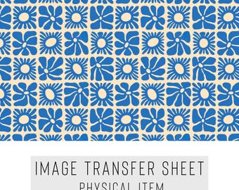 Polymer Clay Transfer Paper – Tile Pattern – Water Soluble Sheet for Earrings & Jewelry – TP-404