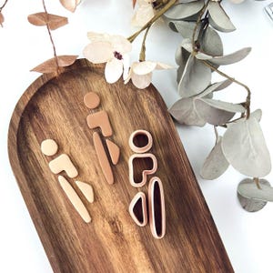 Cortador de argila polimérica – Formato básico – Ferramenta para cortar brincos F-18