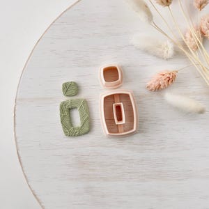 Polymer Clay Cutter, Geometric Shapes, Minimal Earring Cutter Tool, Clay Cutters for Jewelry Making, L-24