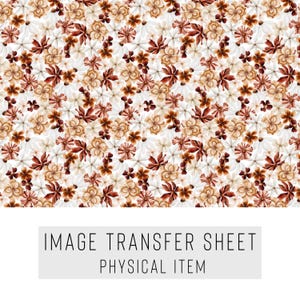 Polymer Clay Transfer Paper – Small Floral Pattern – Water Soluble Sheet for Earrings & Jewelry – TP-347