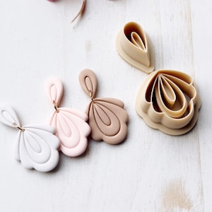 Weiche, tropfenförmige Ausstecher für Polymerclay, elegante Ohrhängerformen für die Schmuckherstellung mit Polymerclay, minimalistisches Werkzeugset ZO-23