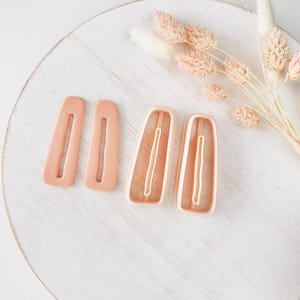 Polymeerkleisnijder, lange rechthoekige schakelvormen voor oorbellen, minimalistisch kleisnijdergereedschap voor het maken van sieraden, modern staafontwerp, T-16