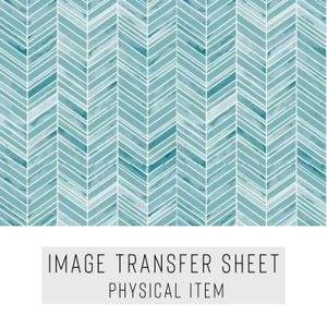 Polymer Clay Transferpapier – Chevron-Muster – Wasserlösliches Blatt für Ohrringe & Schmuck – TP-361