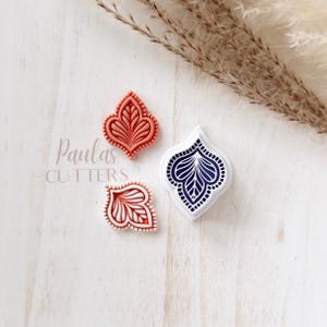 Botanical Leaf Polymer Clay Cutters, Decorative Nature Earrings Shapes for Polymer Clay Jewelry Making, Organic Clay Tools ZP-18