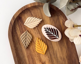 Polymer Clay Cutter, Leaf Shapes, Botanical Earring Cutter Tool, Clay Cutters for Jewelry Making, N-07