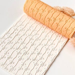 Polymer Clay Texture Roller – Minimal Floral Pattern – Clay Tool for Earrings & Jewelry – R-218