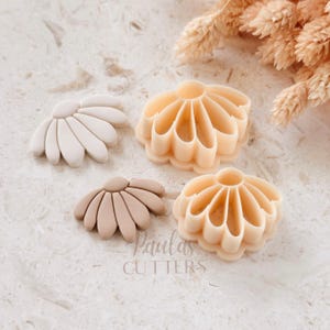 Polymer Clay Cutter, Fan Shell Shape, Statement Earring Cutter Tool, Clay Cutter for Jewelry, B-04