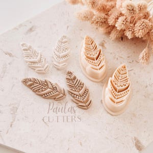 Polymer Clay Cutter, Feder Form, Boho Ohrring Cutter Werkzeug, Clay Cutter für die Schmuckherstellung, D-05