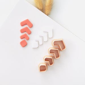 Cortador de arcilla polimérica, forma de espiga, herramienta moderna para cortar pendientes, cortador de arcilla para joyería, A-17