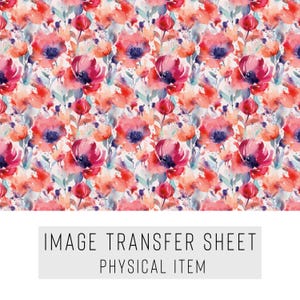 Polymer Clay Transfer Paper – Abstract Floral Pattern – Water Soluble Sheet for Earrings, Jewelry & Clay Art – TP-056