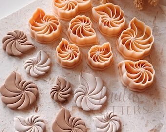 Polymer Clay Cutter, Spiral Shapes, Earring Cutter Tool, Clay Cutters for Jewelry Making, G-17