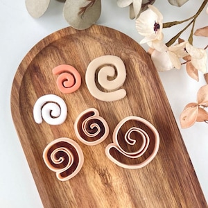 Polymer Clay Cutter, Spiral Shapes, Abstract Earring Cutter Tool, Clay Cutters for Jewelry, B-24