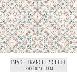 Polymer Clay Transfer Paper – Ethnic Pattern – Water Soluble Sheet for Earrings, Jewelry & Clay Art – TP-032