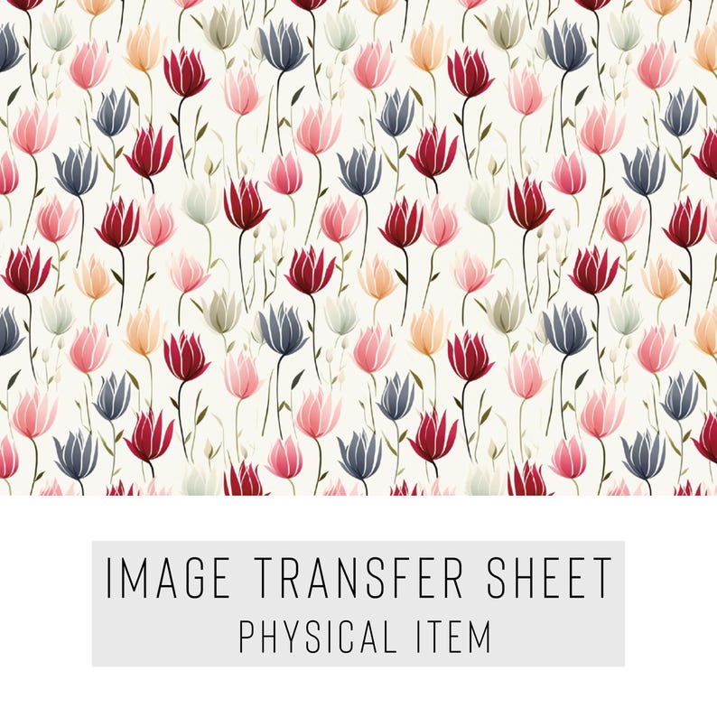 Clay Transfer Paper, Flower Garden Set, Floral Transfer, Flower Set ...